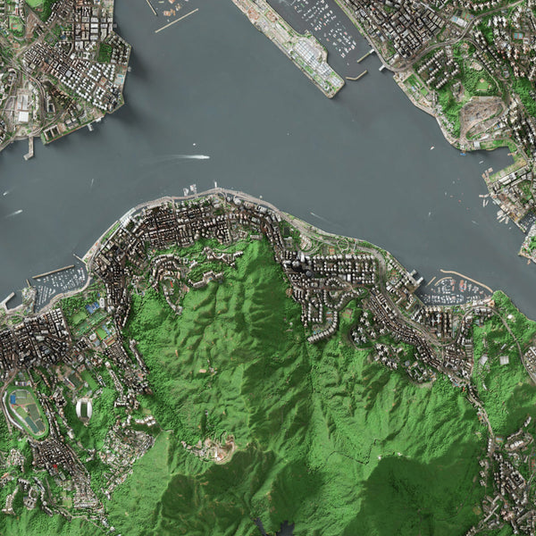 Hong Kong Imagery Shaded Relief