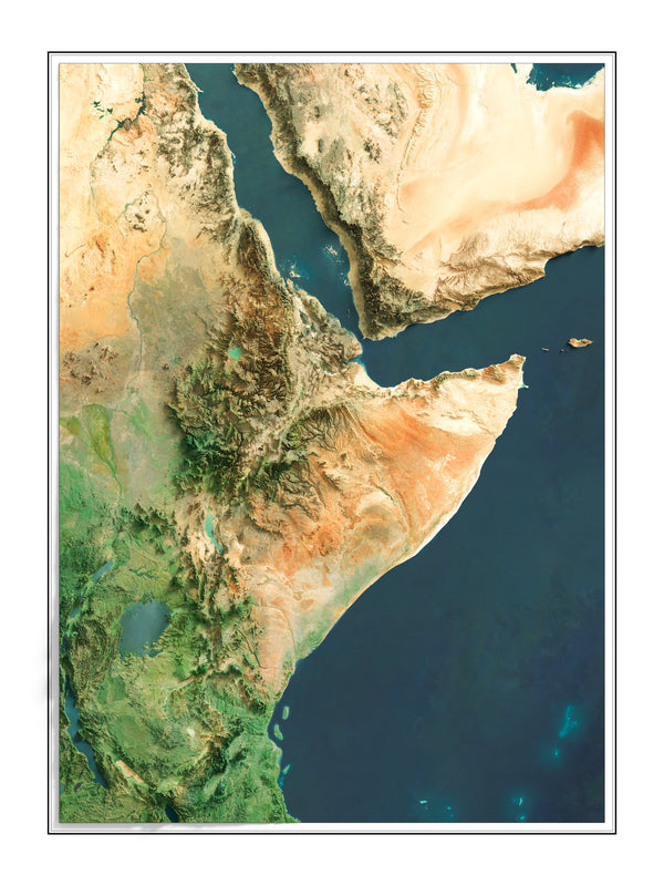 Horn of Africa Imagery Shaded Relief