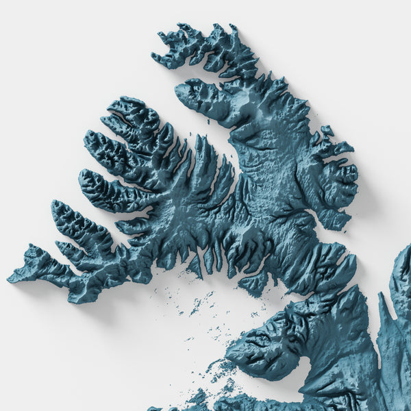 Iceland Shaded Relief