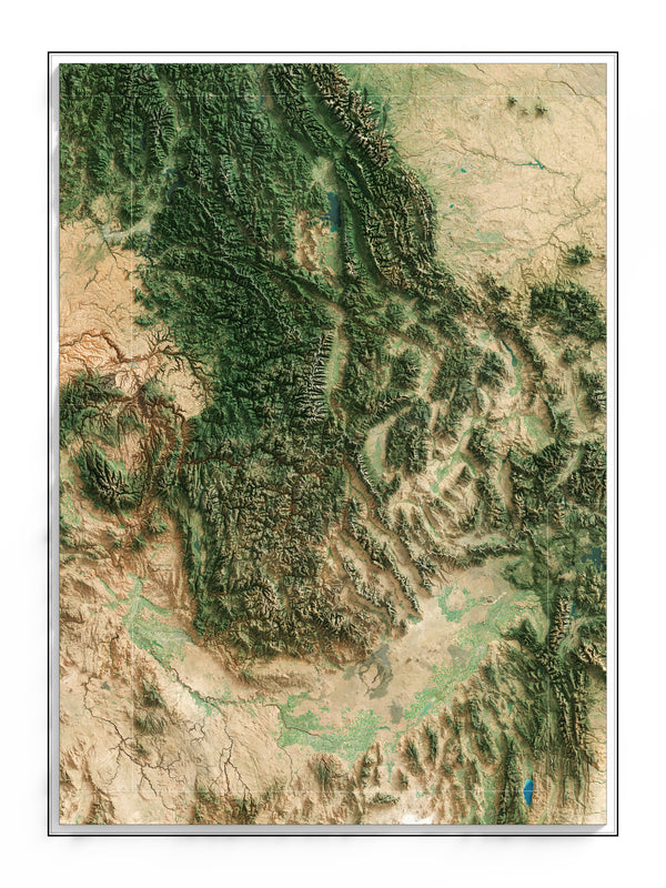 Idaho Imagery Shaded Relief