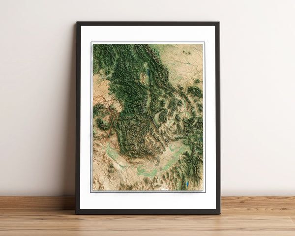 Idaho Imagery Shaded Relief