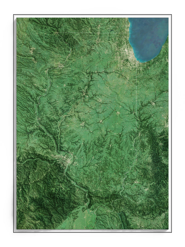Illinois Imagery Shaded Relief