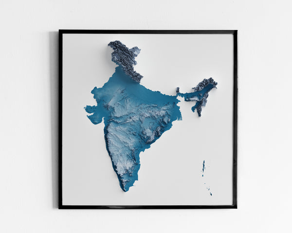 India Shaded Relief (5 Variations)