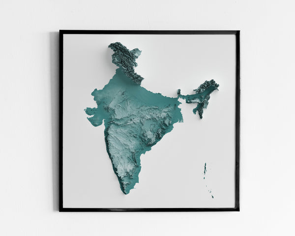 India Shaded Relief (5 Variations)