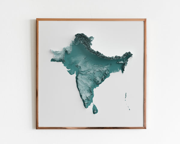 Indian Sub Continent \ South Asia Shaded Relief (5 Variations)