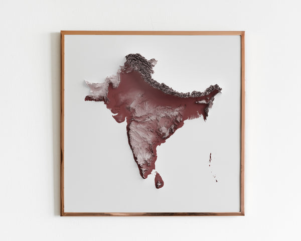 Indian Sub Continent \ South Asia Shaded Relief (5 Variations)