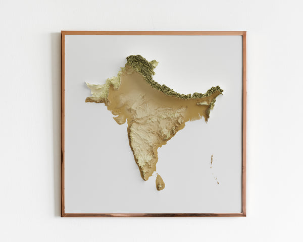 Indian Sub Continent \ South Asia Shaded Relief (5 Variations)