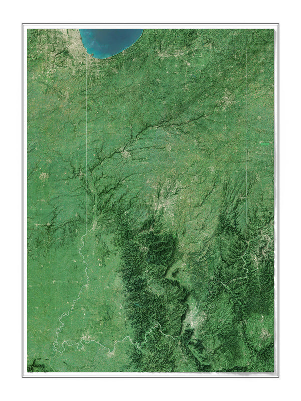 Indiana Imagery Shaded Relief