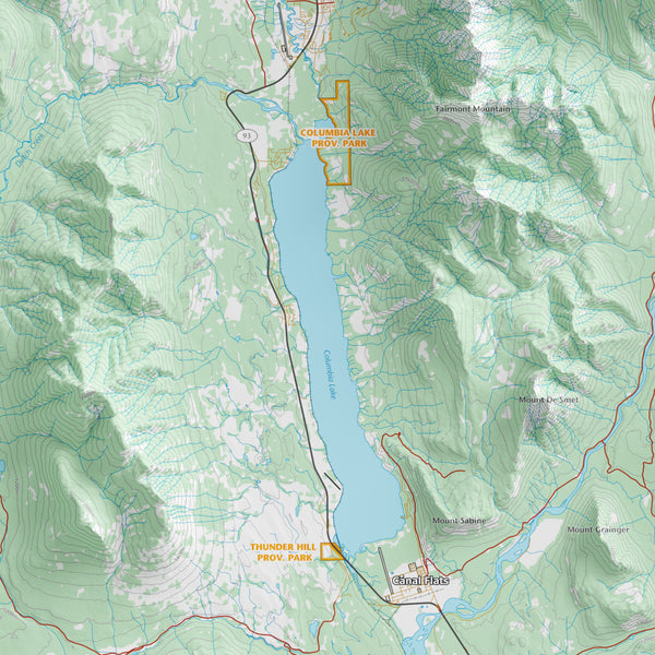 Columbia Valley Topographic Map