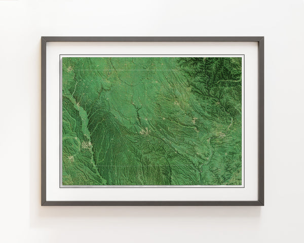 Iowa Imagery Shaded Relief