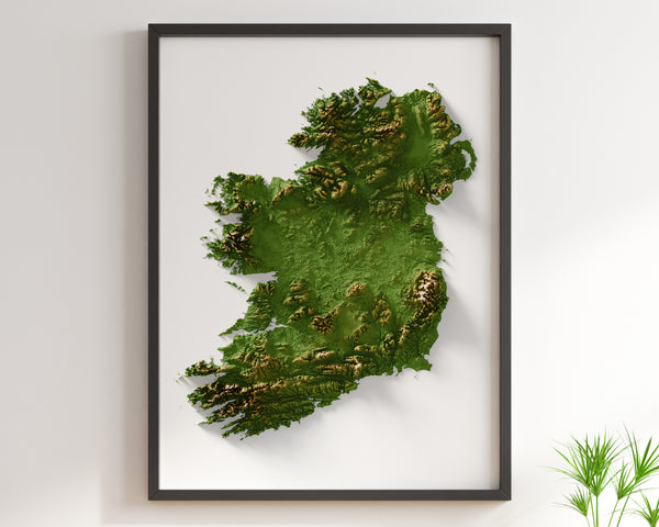 Ireland Shaded Relief