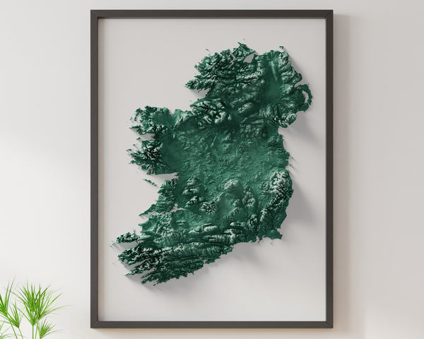 Ireland Shaded Relief (5 Variations)