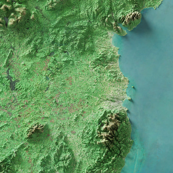 Ireland (Eire) Imagery Shaded Relief