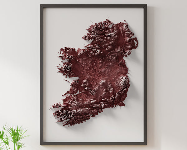 Ireland Shaded Relief (5 Variations)