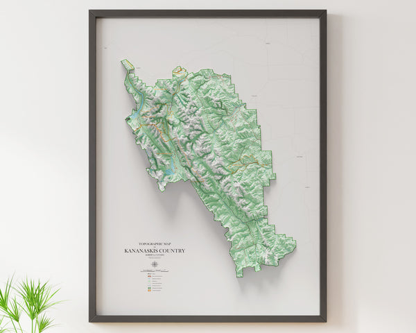 Kananaskis Country Topographic Map