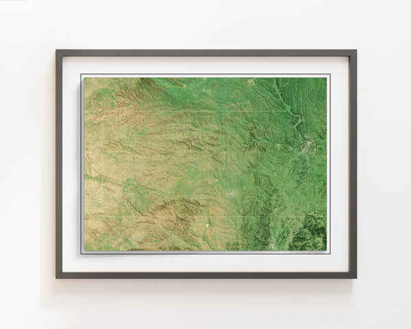 Kansas Imagery Shaded Relief