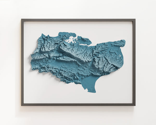 Kent County Shaded Relief