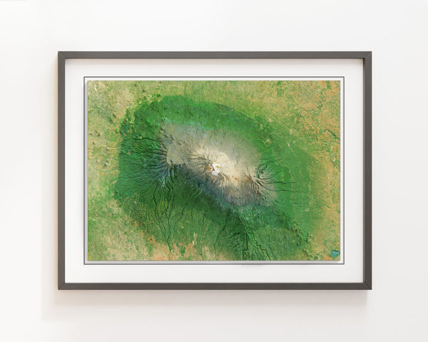 Mount Kilimanjaro Imagery Shaded Relief