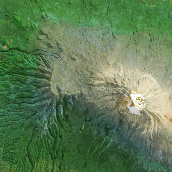 Mount Kilimanjaro Imagery Shaded Relief