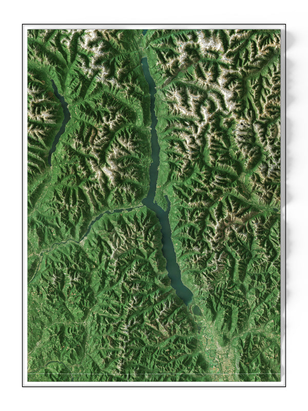 Kootenay Lake Imagery Shaded Relief