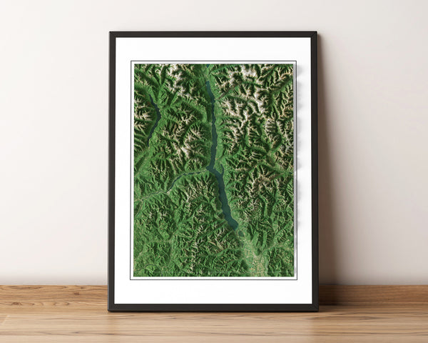 Kootenay Lake Imagery Shaded Relief