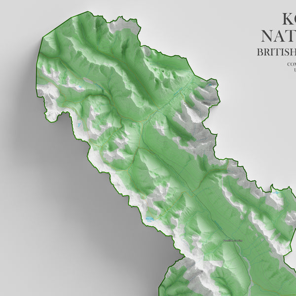 Kootenay National Park Topographic Map