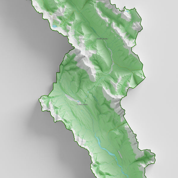 Kootenay National Park Topographic Map
