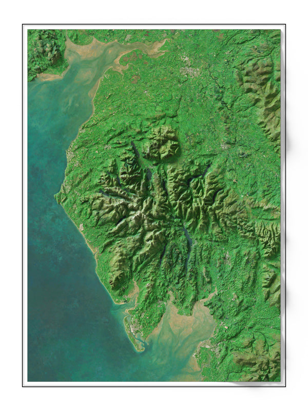 The Lake District Imagery Shaded Relief
