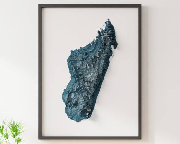 Madagascar Shaded Relief