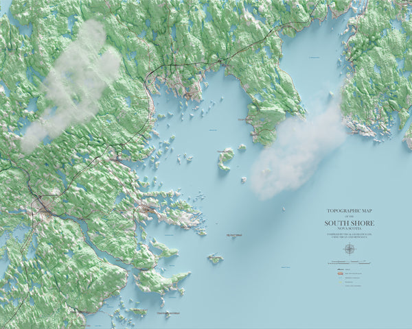 South Shore Nova Scotia Topographic Map
