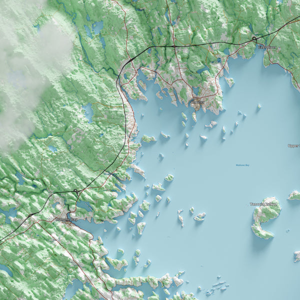 South Shore Nova Scotia Topographic Map