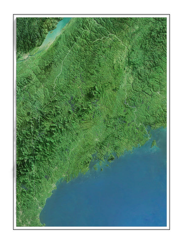Maine Imagery Shaded Relief