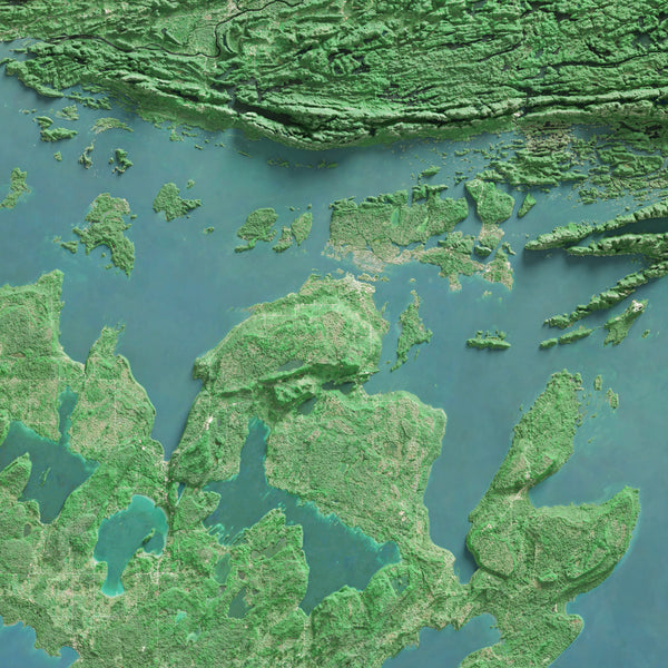 Manitoulin Island Imagery Shaded Relief