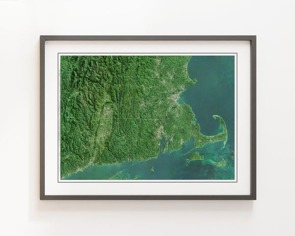 Massachusetts Imagery Shaded Relief