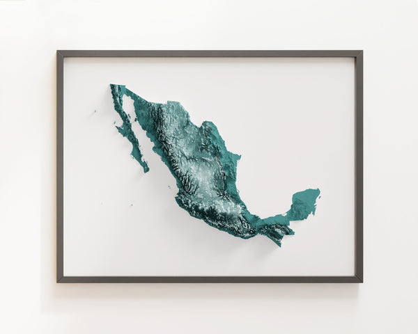 Mexico Shaded Relief