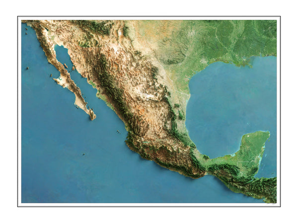 Mexico Imagery Shaded Relief