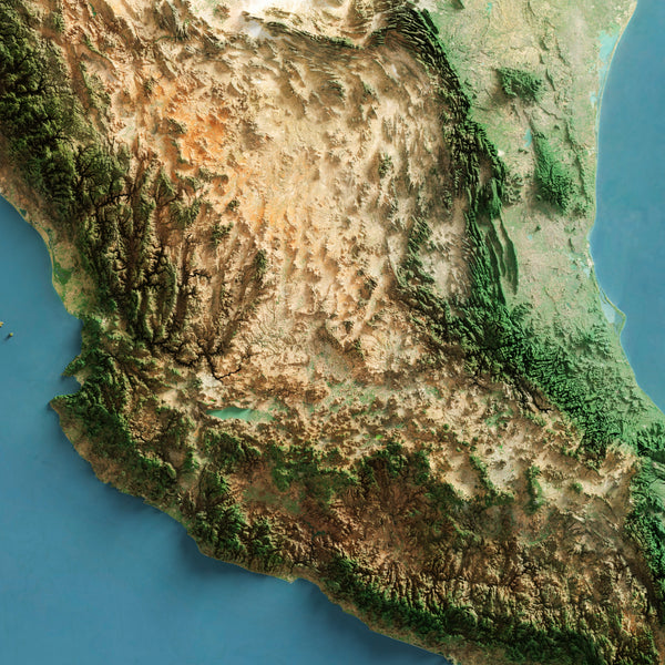Mexico Imagery Shaded Relief