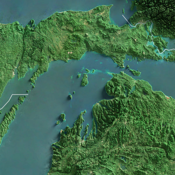 Michigan Imagery Shaded Relief
