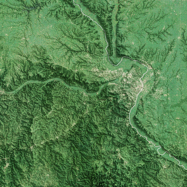 Missouri Imagery Shaded Relief
