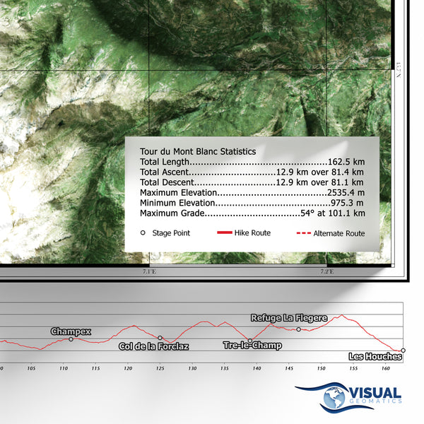 Tour Du Mont Blanc Hike Map