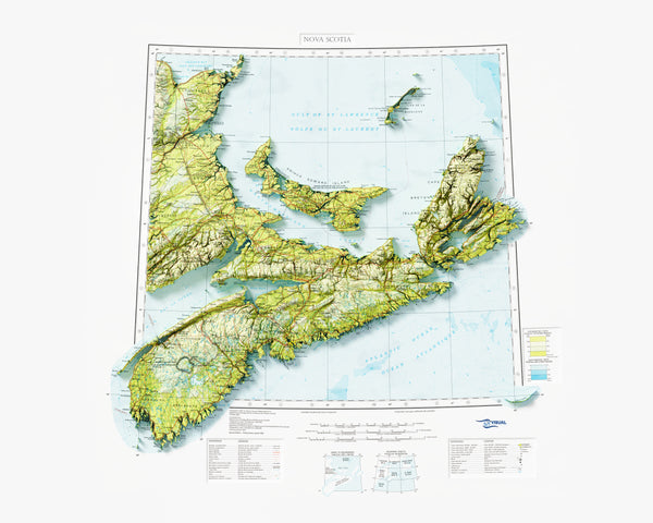 Nova Scotia Topographic Map