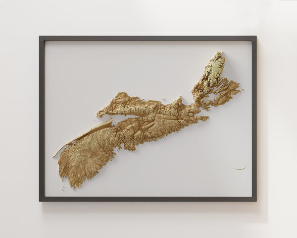 Nova Scotia Shaded Relief (5 Variations)