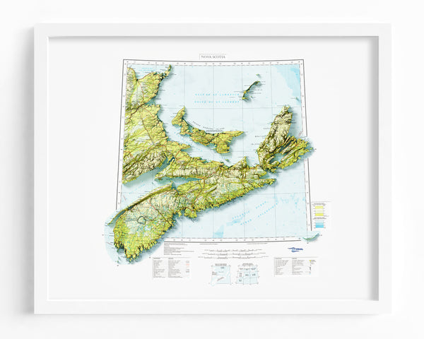 Nova Scotia Topographic Map