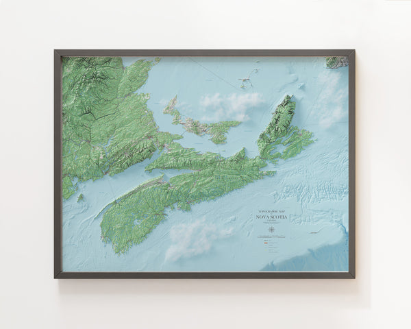 Nova Scotia Topographic Map