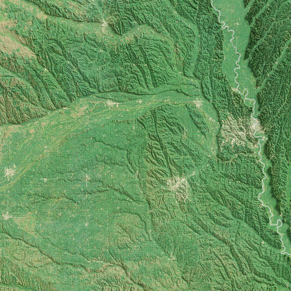 Nebraska Imagery Shaded Relief