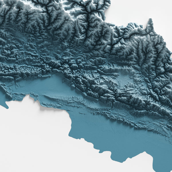 Nepal Shaded Relief