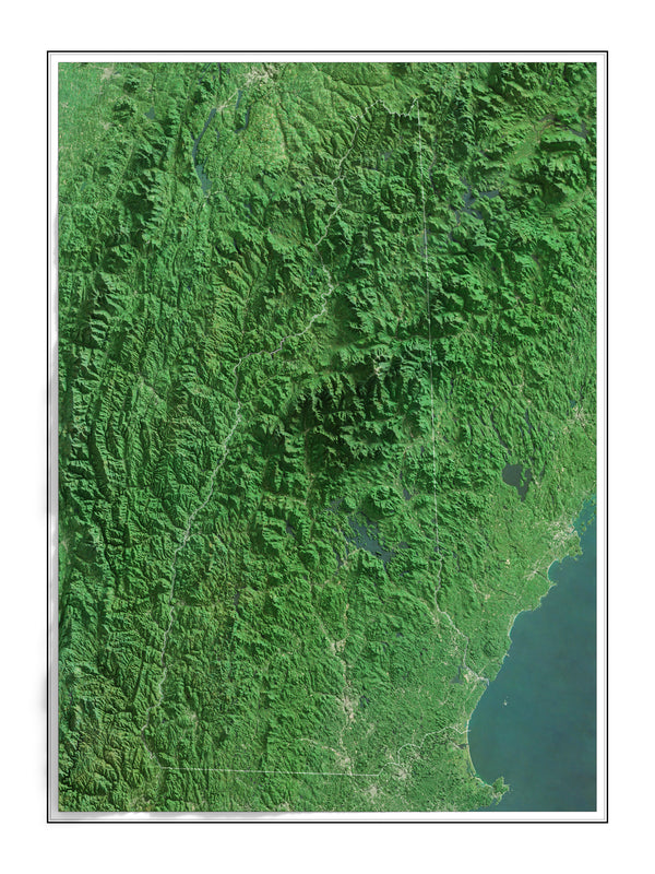 New Hampshire Imagery Shaded Relief