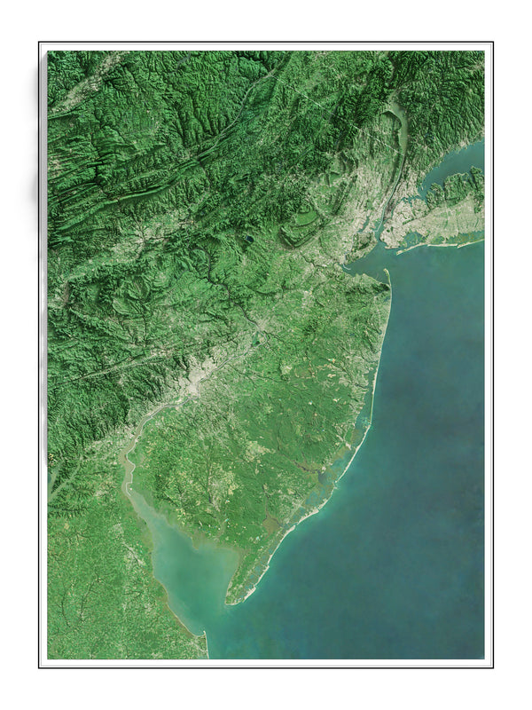 New Jersey Imagery Shaded Relief