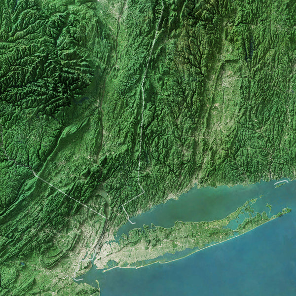 New York State Imagery Shaded Relief