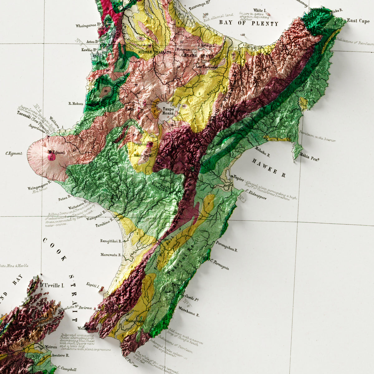 Geological Map of New Zealand (c.1873)